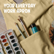 Hudson Durable Goods Smock Cross Back Apron for Women in Biscuit - Your Everyday Work Apron
