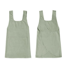 Hudson Durable Goods Smock Cross Back Apron for Women in Eucalyptus