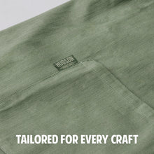 Hudson Durable Goods Smock Cross Back Apron for Women in Eucalyptus - Tailored For Every Craft