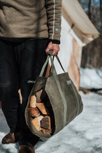 Hudson Durable Goods Waxed Canvas Log Carrier