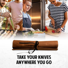 Hudson Durable Goods Premium Waxed Canvas Knife Roll - Take Your Knives Anywhere You Go