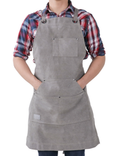 Hudson Durable Goods Regular Canvas Work Apron with Tool Pockets (Grey) - HDG921G