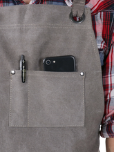 Hudson Durable Goods Regular Canvas Work Apron with Tool Pockets (Grey) - HDG921G