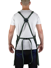 Professional Grade Apron for Kitchen, Grill, and BBQ (Green) - HDG805GR