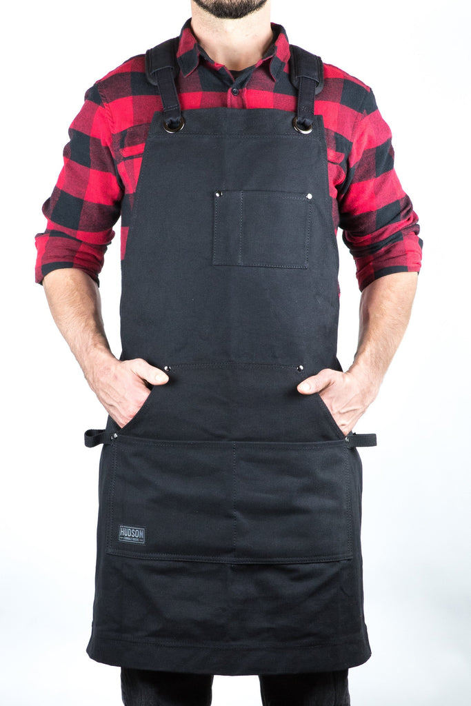 Heavy Duty 16 oz Waxed Canvas Shop Apron - DELUXE EDITION - HDG901D