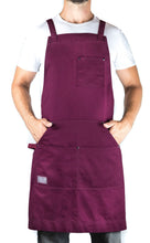 Hudson Durable Goods Home Professional Grade Apron for Kitchen, Grill, and BBQ (Burgundy) - HDG805R