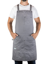 Hudson Durable Goods Home Professional Grade Apron for Kitchen, Grill, and BBQ (Grey) - HDG805G