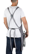 Hudson Durable Goods Home Professional Grade Apron for Kitchen, Grill, and BBQ (Grey) - HDG805G