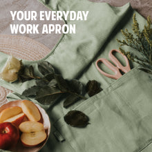 Hudson Durable Goods Smock Cross Back Apron for Women in Eucalyptus - Your Everyday Work Apron