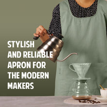 Hudson Durable Goods Smock Cross Back Apron for Women in Eucalyptus - Stylish and Reliable Apron for the Modern Makers