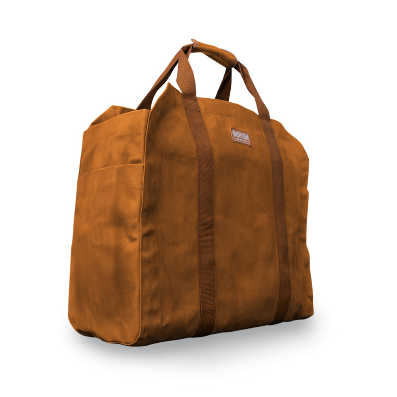 Hudson Durable Goods Premium Waxed Canvas Firewood Tote