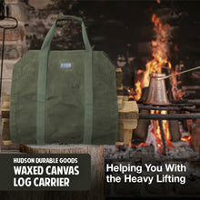 Hudson Durable Goods Waxed Canvas Log Carrier