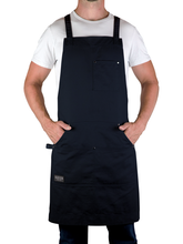 Professional Grade Apron for Kitchen, Grill, and BBQ (Navy) - HDG805N