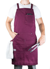 Hudson Durable Goods Home Professional Grade Apron for Kitchen, Grill, and BBQ (Burgundy) - HDG805R